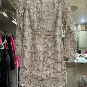 Elegant Sequin Embellished Kids Dress